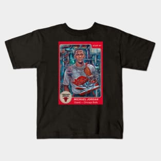 BASKETBALLART - JORDAN CARD Kids T-Shirt